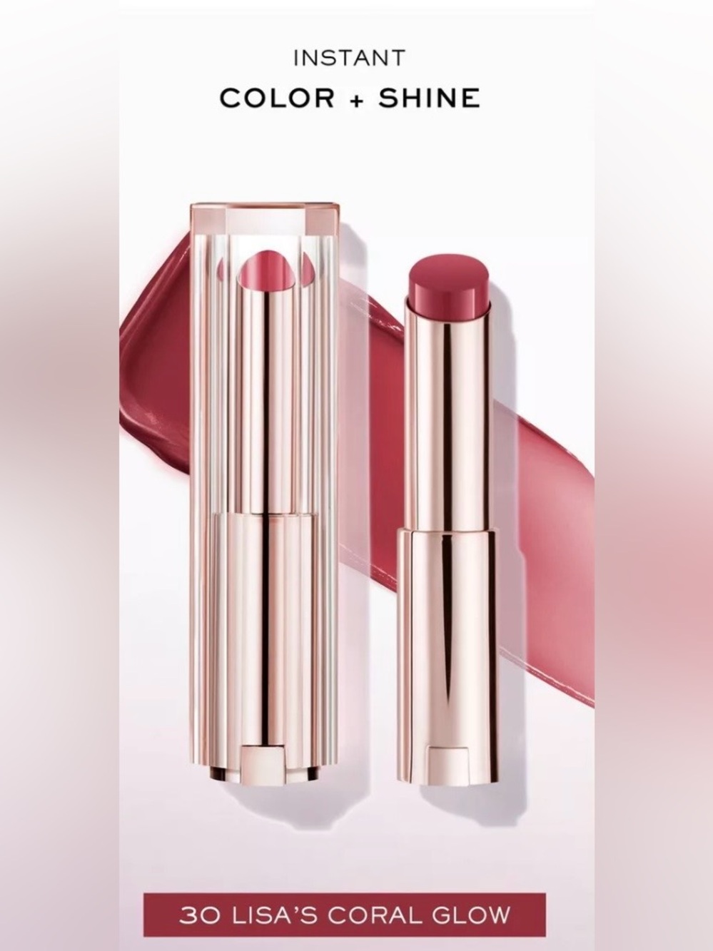 Lip Idôle Squalane-12 Butterglow Hydrating Lip Balm in Lisa’s Coral Glow-NEW